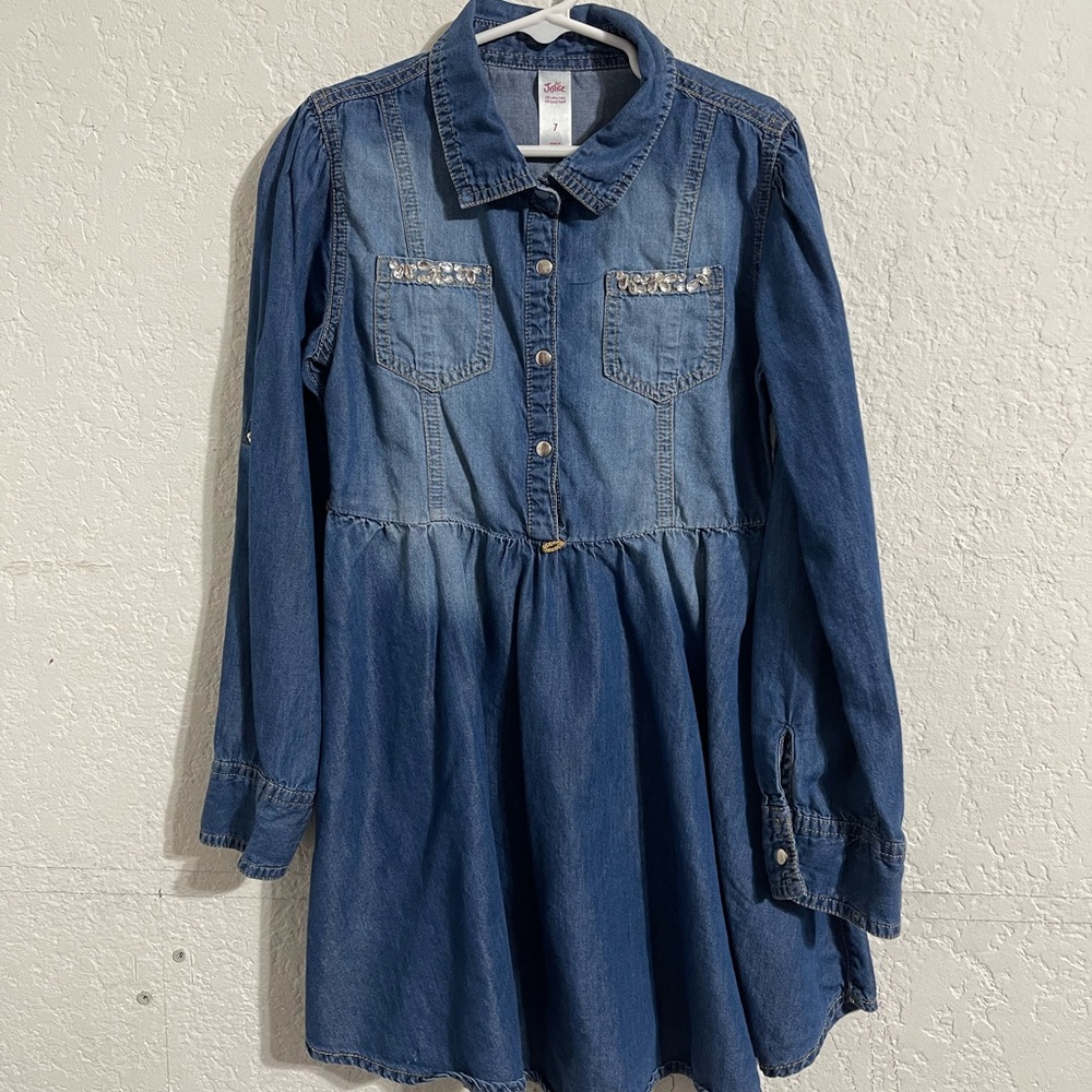 Justice Girls Jean Dress - Long Sleeve